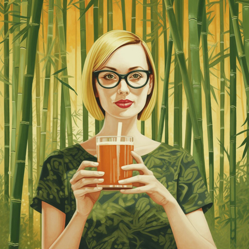 An image showing the straws in a natural, outdoor setting can highlight the environmental advantage