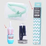 Image de la boîte intérieure de pailles en silicone