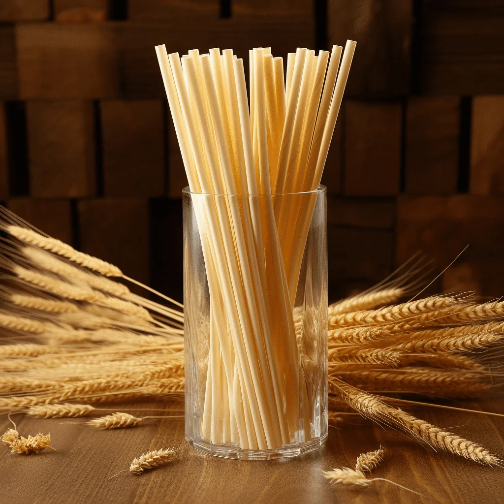 Our biodegradable drinking straws material is wheat and quality is nice.